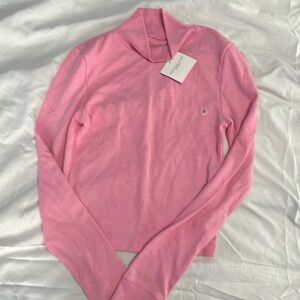 Beautiful pink mock turtle neck shirt from American Eagle